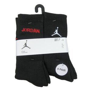 Jordan Big Kids Legend Crew Socks (6 Pairs) Youth Size 5Y-7Y NEW